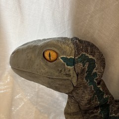 JURASSIC WORLD Baby BLUE Dinosaur Animatronic Hand Puppet REAL FX Wow Stuff EUC!