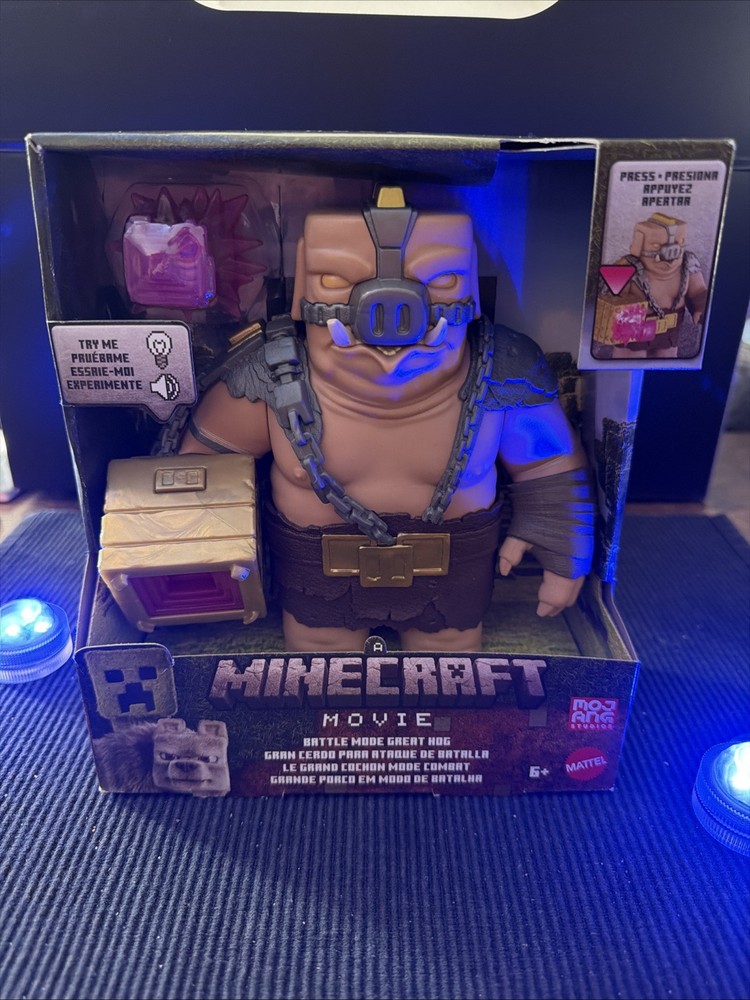 Minecraft Battle Mode Great Hog Large Action Figure, Lights & Sounds,…