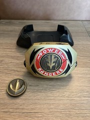 Mighty Morphin Power Rangers Legacy Green/White Ranger Power Morpher Signed.