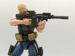 Custom 1:12 Scale HK 416 Assault Rifle 2pc Set for 6″ GI JOE Classified Figures