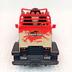 Mattel Jurassic World Park Jeep Wrangler Safari Vehicle Toy No. 27 Red & Tan