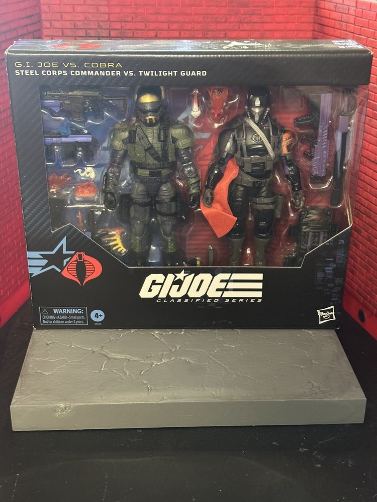 GI Joe Classified #141 Steel Corps Commander vs Cobra Twilight Guard 2 Pack NIB