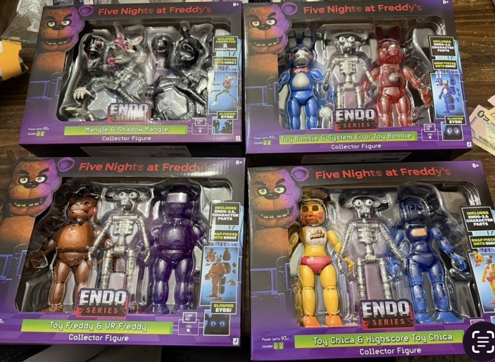 🔥Five Nights at Freddy’s Endo Series 2 SET Freddy Bonnie Chica Mangle IN HAND