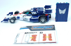 Metal Cardbot S FLASHVECTOR Race Car Transformer Robot Toy