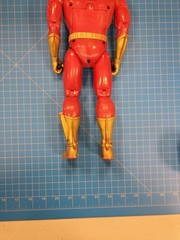Vintage Red Gold Action Figure Toy Robot Style 12 Inch Tall Collectible