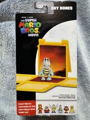Jakks Pacific Super Mario Bros Movie Dry Bones 1.25 in Mini Action Figure New
