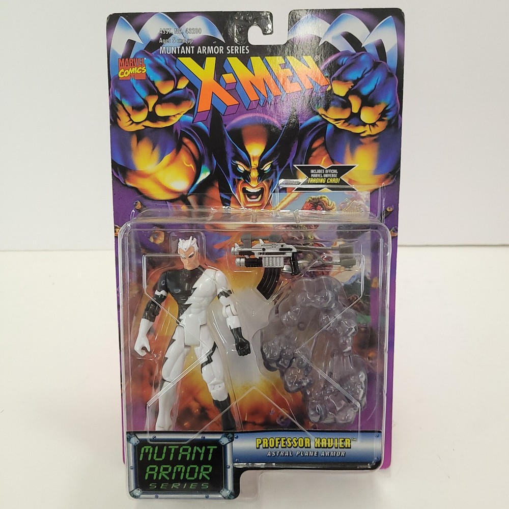 Error Marvel X-Men Quicksilver Mutant Armor in Professor Xavier Package 1996