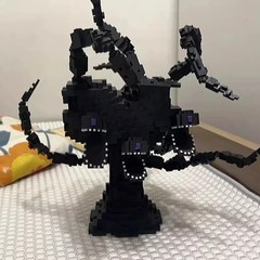 Articulated Wither Storm, Flexi Fidget Toy, 3D Printed-12-20cm