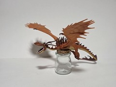 2010 DreamWorks How To Train Your Dragon Monstrous Nightmare Orange 13 inch