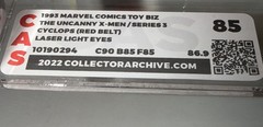 X-Men The Uncanny X-Men Cyclops Laser Light Eyes 1993 ToyBiz CAS 85 GRADED 🔥