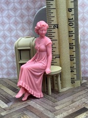 1:24 Scale Dollhouse Figure “Evening Beauty Ritual” 1950s Inspired by Marx