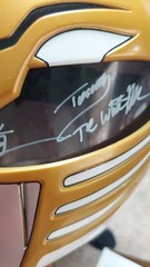 White Ranger Helmet SIGNED Jason David Frank Power Rangers Lightning Collection