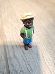 Vintage Little Rascals Stymie Figure Black Boy in Hat Character PVC Hard to Find