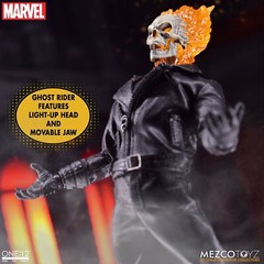 Mezco Toyz One:12 In StockMarvel Ghost Rider And Hell Cycle 1/12 Action Figure
