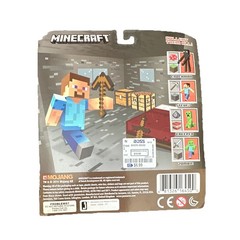 Jazwares Minecraft Steve Overworld Survival Pack Fully Jointed Figure w/ Gear