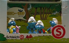 SCHLEICH SMURFS 5 PACK 1970-1979 & 1990-1999 EDITIONS NEW Made in Germany NEW