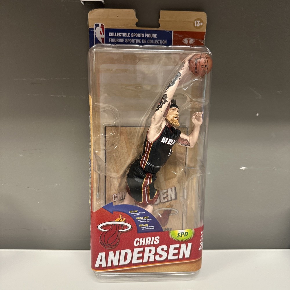 McFarlane NBA Series 26 Chris “Birdman” Andersen Miami Heat Black Jersey Loose