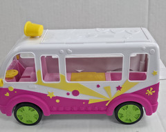 Shopkins GLITZI Ice Cream Truck Food Fair Moose Toys 56112 some accessories