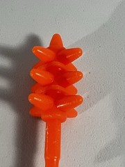 Vintage 1985 MOTU Spikor ORANGE BATTLE CLUB MACE WEAPON Masters of the Universe