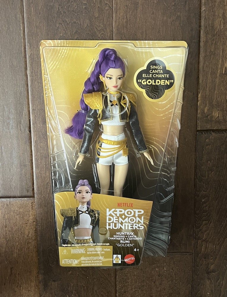 Mattel K-POP Demon Hunters Anime Rumi Fashion Girl Singing 11″ Doll New IN HAND