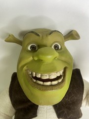 Shrek Poseable 14in Plush Vinyl Doll Figure McFarlane Toys 2001 Vintage