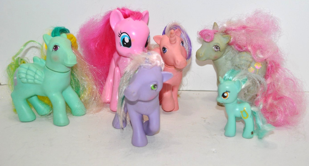 My Little Pony mixed lot of Six – 1980’s and up See Description USED