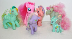 My Little Pony mixed lot of Six – 1980’s and up See Description USED