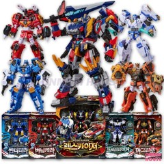 Miniforce Dinoid THUNDER T-REX+BURNING CERA+FROZEN TIGER+MAGMA KYLO Transformer
