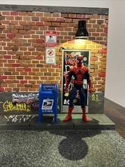1/12 Diorama For Marvel Legends & Mezco Toyz Graffiti Wall