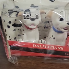 NEW Vintage The Disney Store 101 Dalmatians Squeeze Toy Set Figures