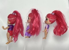 Shimmer And Shine Mattel Shimmer Genie Dolls Pink Hair Lot of 3