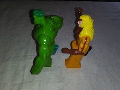 2001 Marvel Punching Toys Hulk Sabertooth by MAXX X-Men