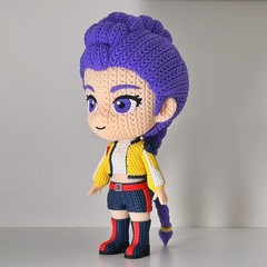 Rumi Zoey Mira – K-Pop Demon Hunters Knitted Texture Figures Display Model