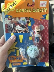 Vtg Matchbox 80’s Pee Wee’s Playhouse Randy & Globey Action Figures Sealed As Is