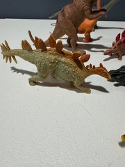 Vintage Dinosaur Toys Lot of 16 Mixed Rubber and Plastic Dino Figures