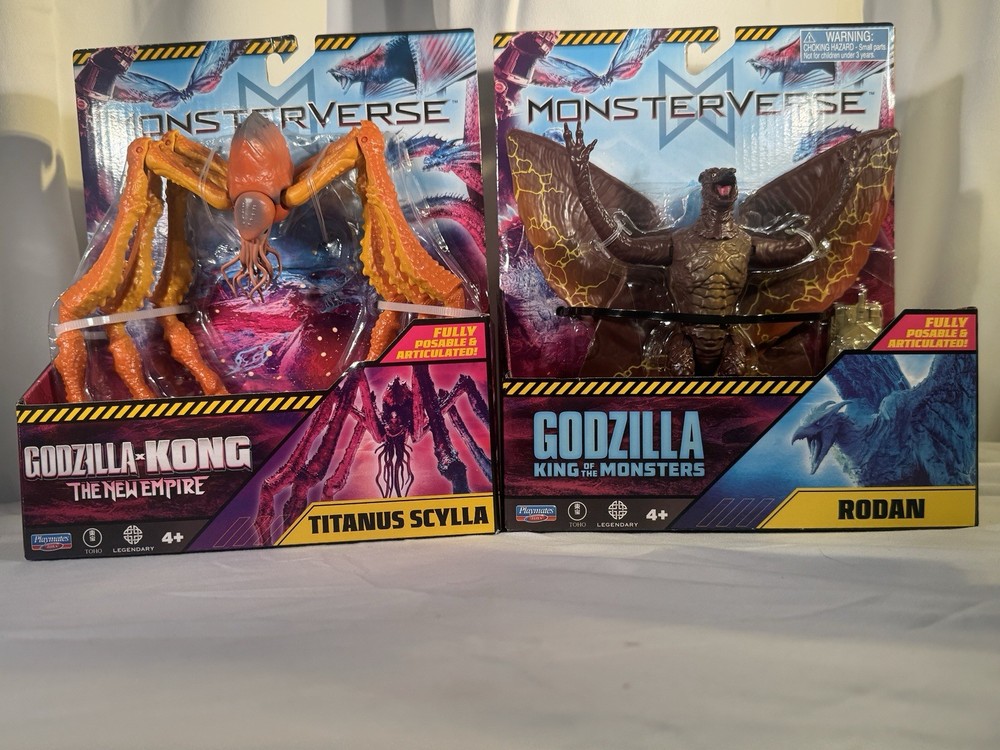 Lot of 2: 2025 Godzilla x Kong The New Empire RODAN 6″ + Titanus Scylla Figure
