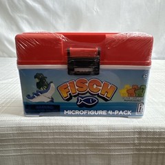 PhatMojo Fisch Collectible Micro Figure 4 Pack Red Tackle Box BRAND NEW SEALED