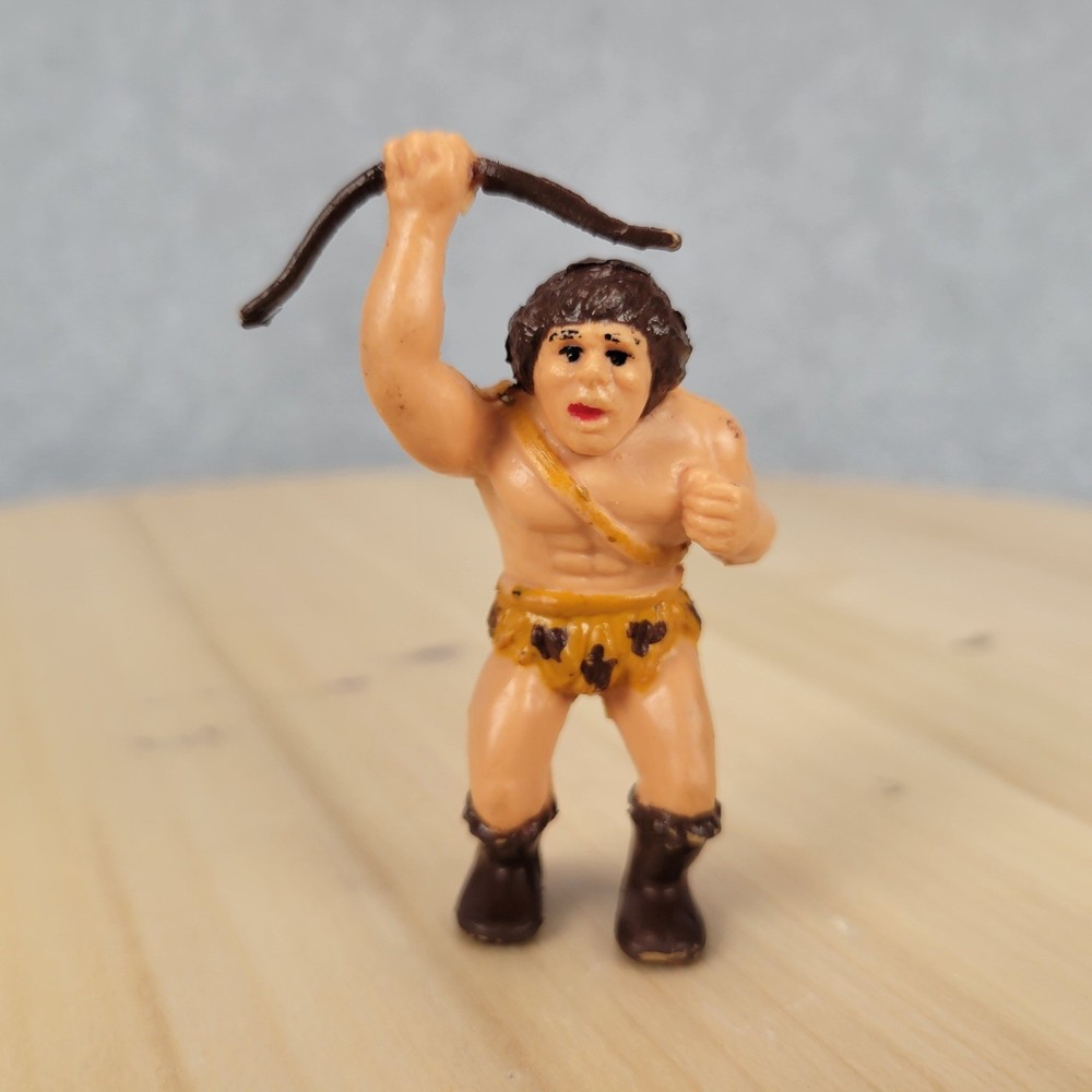 H-G Inc Caveman Warrior Action Figure Vintage 1987 2.25in Brown PVC Barbarian