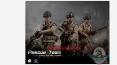 1/12 POPTOYS CMS004 WWII US Rescue Squad Three person suit Action Figures