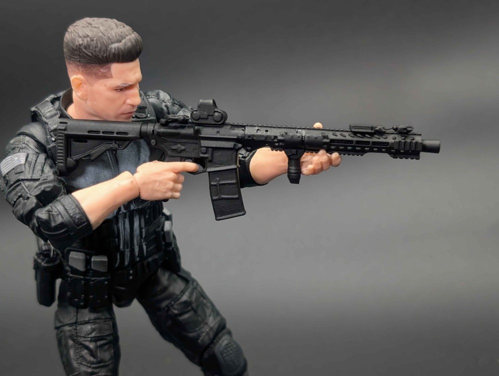 1/12 scale 3D printed tactical AR15 for classified valaverse marvel legends