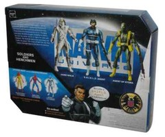 MARVEL UNIVERSE SOLDIERS HENCHMEN 3 3/4” FIGURE 3 PACK SHIELD HYDRA AGENT NINJA