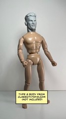 The Shield MLJ Custom Action Figure Head 1:9 or 1:6 Mego