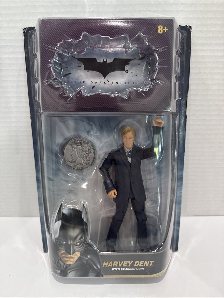 The Dark Knight Harvey Dent Figure With Scarred Coin Mattel DC R1904 (New)