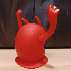 2008 THQ De Blob Video Game Toy Figure Red Plastic 4″