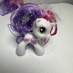 My Little Pony Set Of 4, 2 Little & 2 Large Years- 2003, 2005, 2008 Glitter MLP