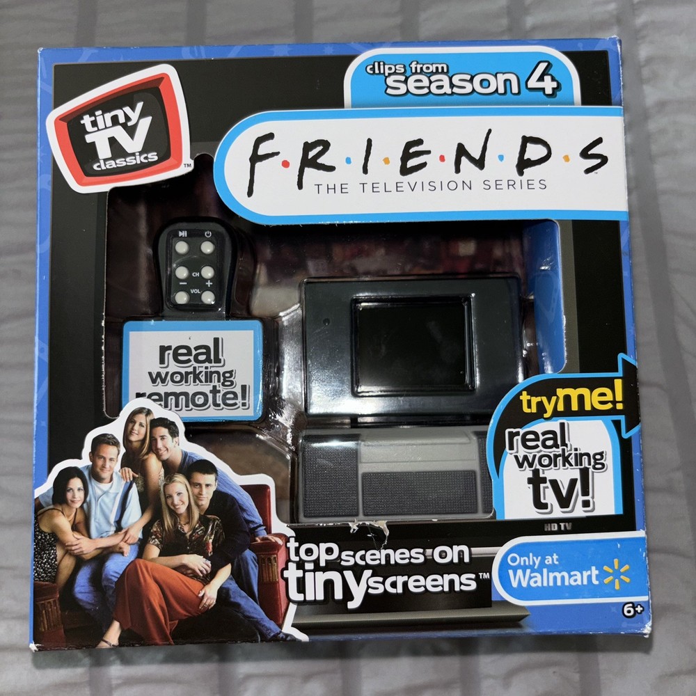 FIRST ISSUE TV Classics Friends Clips ORIGINAL Real Working TV and Remote Mini