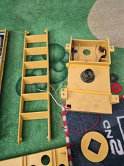 1972 GI Joe Mobile Support Vehicle Replacement Parts Battery Door Tray Ladder +