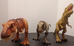 2 -Mattel Jurassic Park Tyrannosaurus Rex 22″ 1- Walking/Sound Unbranded