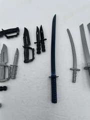 gi joe 12 inch sword and knife lot