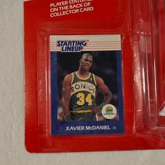 1988 XAVIER MCDANIEL SLU Starting Lineup NBA Seattle Supersonics